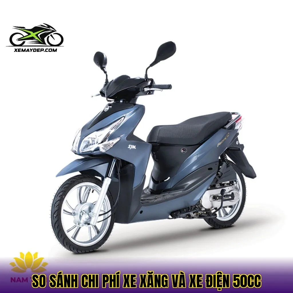 So sánh chi phí xe xăng và xe điện 50cc