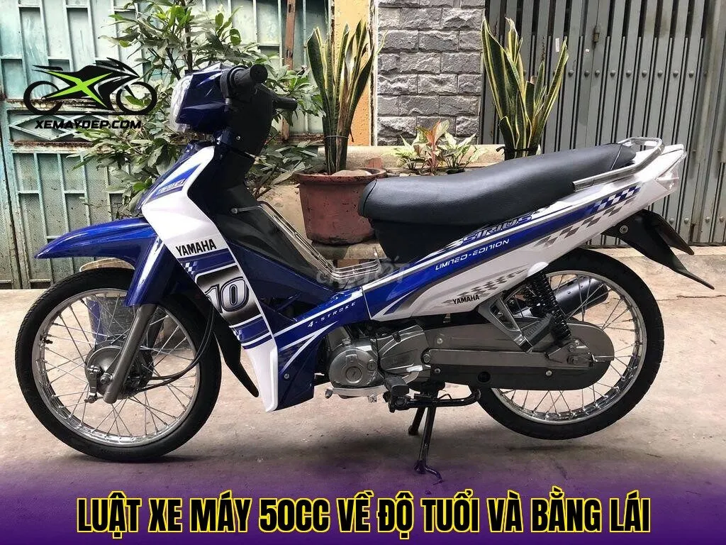 luật xe máy 50cc về độ tuổi và bằng lái