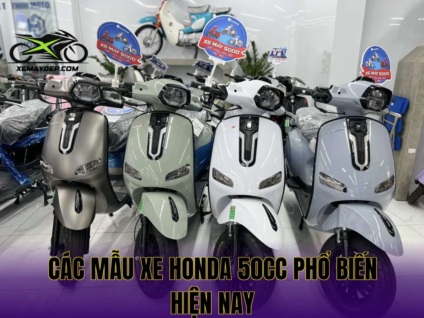 Các mẫu xe Honda 50cc phổ biến hiện nay