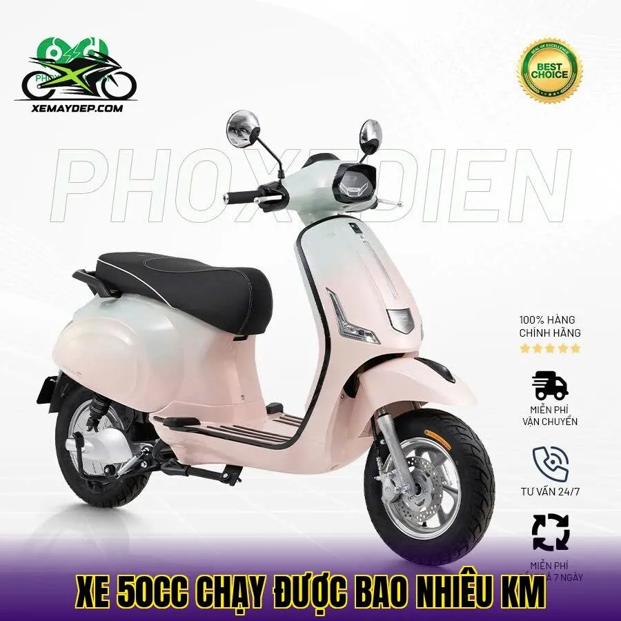 Xe 50cc chạy được bao nhiêu km