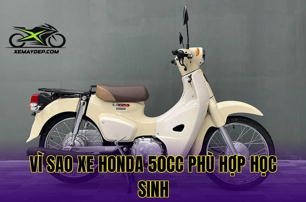 Vì sao xe Honda 50cc phù hợp học sinh