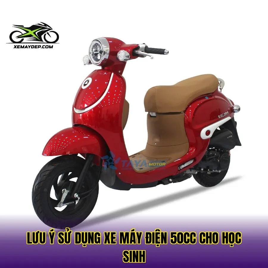 Lưu ý sử dụng xe máy điện 50cc cho học sinh