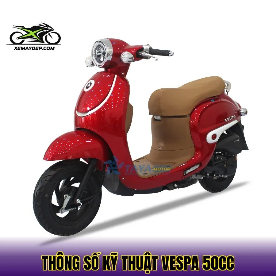 Thông số kỹ thuật Vespa 50cc