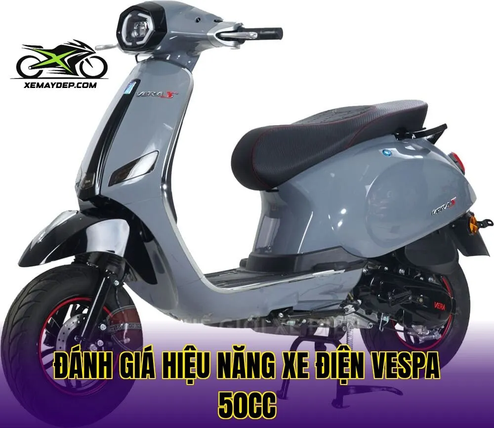 Đánh giá hiệu năng xe điện Vespa 50cc