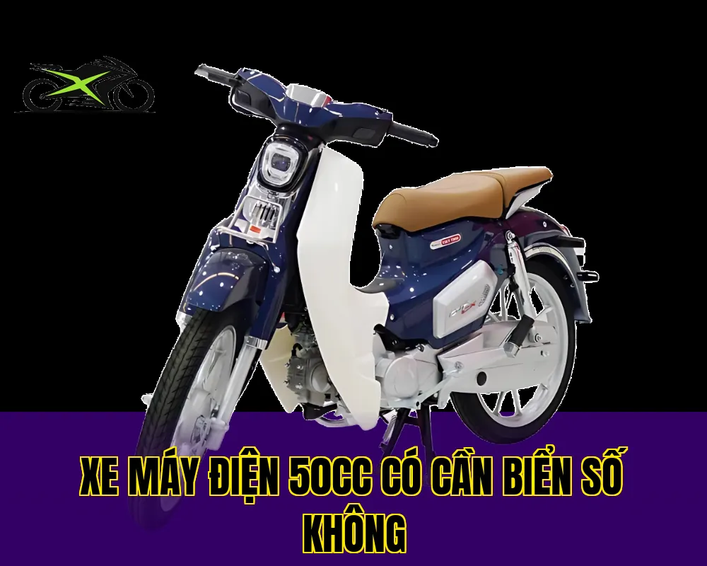 Xe máy điện 50cc có cần biển số không