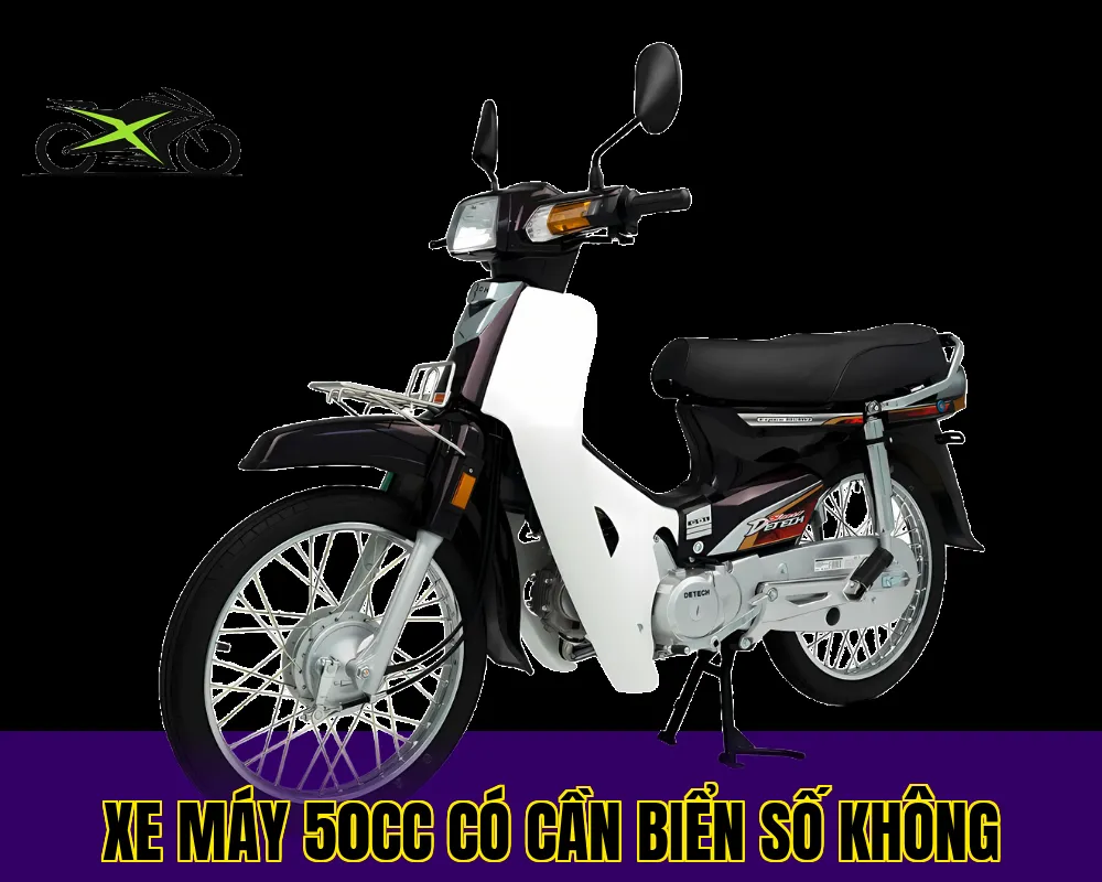 xe máy 50cc có cần biển số không