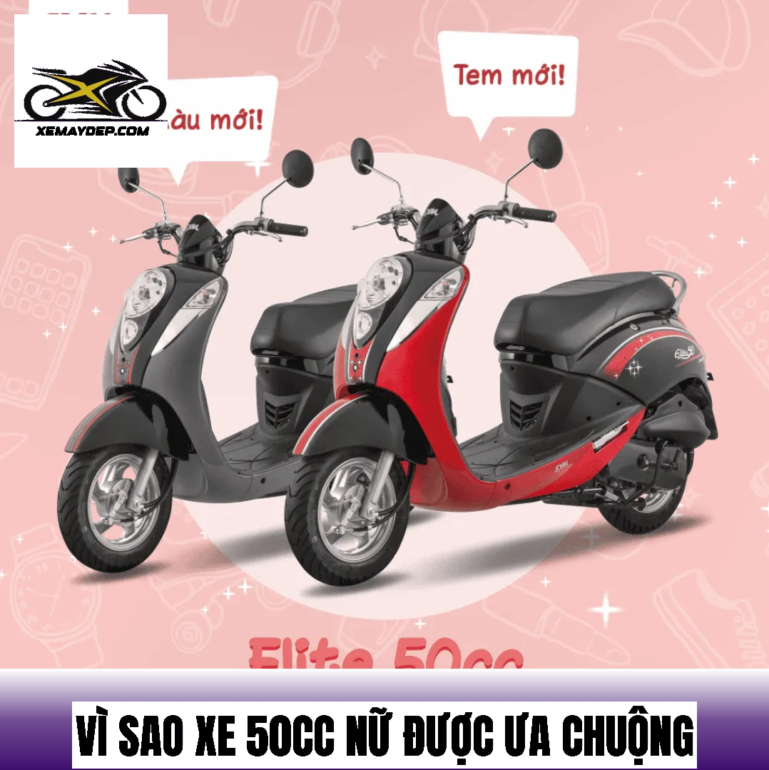 Vì sao xe 50cc nữ được ưa chuộng