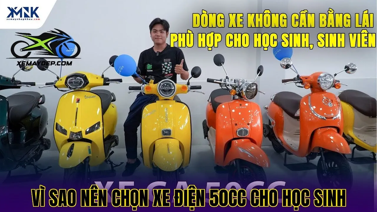 Vì sao nên chọn xe điện 50cc cho học sinh