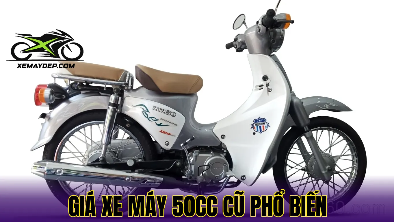 giá xe máy 50cc cũ phổ biến