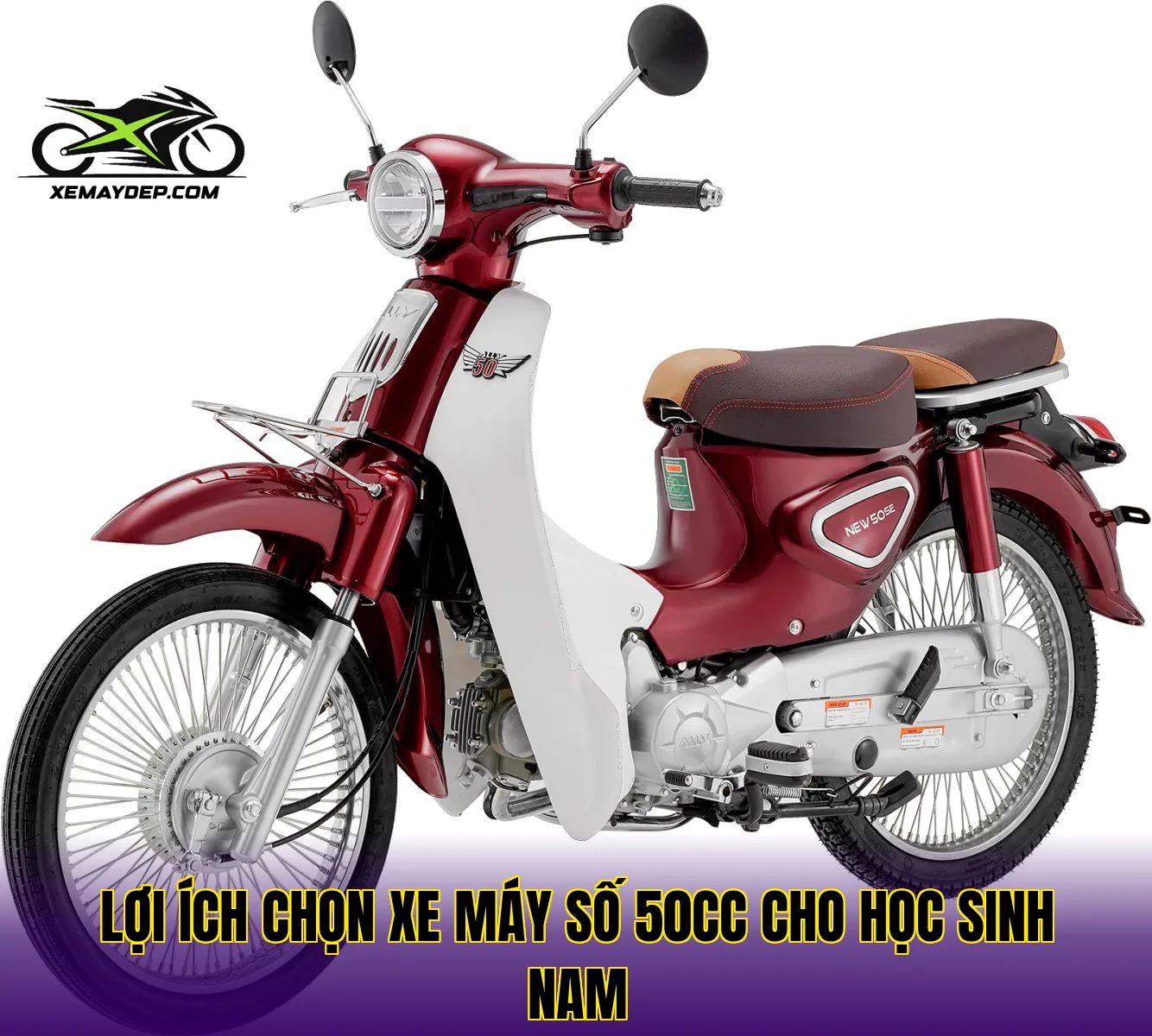 Lợi ích chọn xe máy số 50cc cho học sinh nam