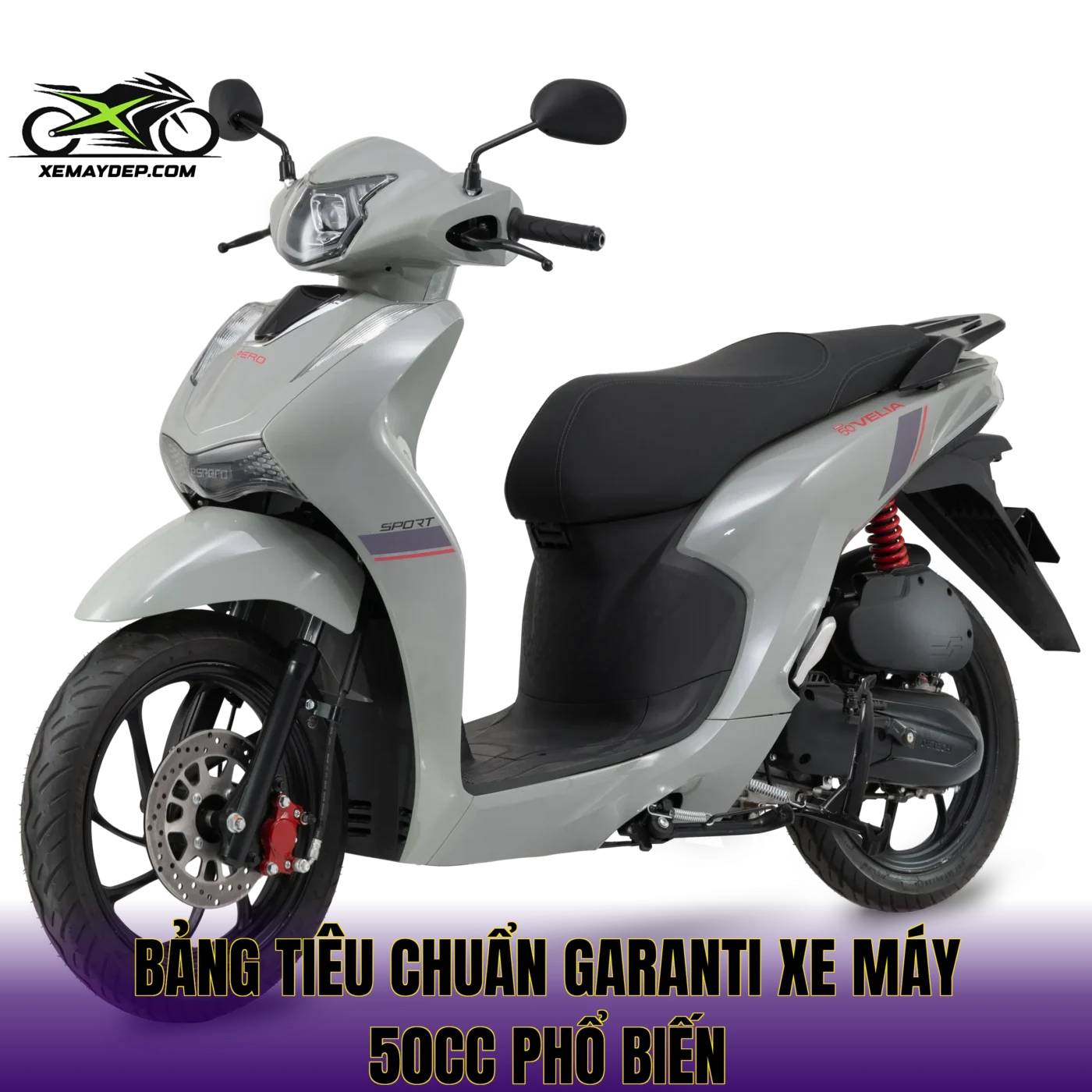 Bảng tiêu chuẩn garanti xe máy 50cc phổ biến