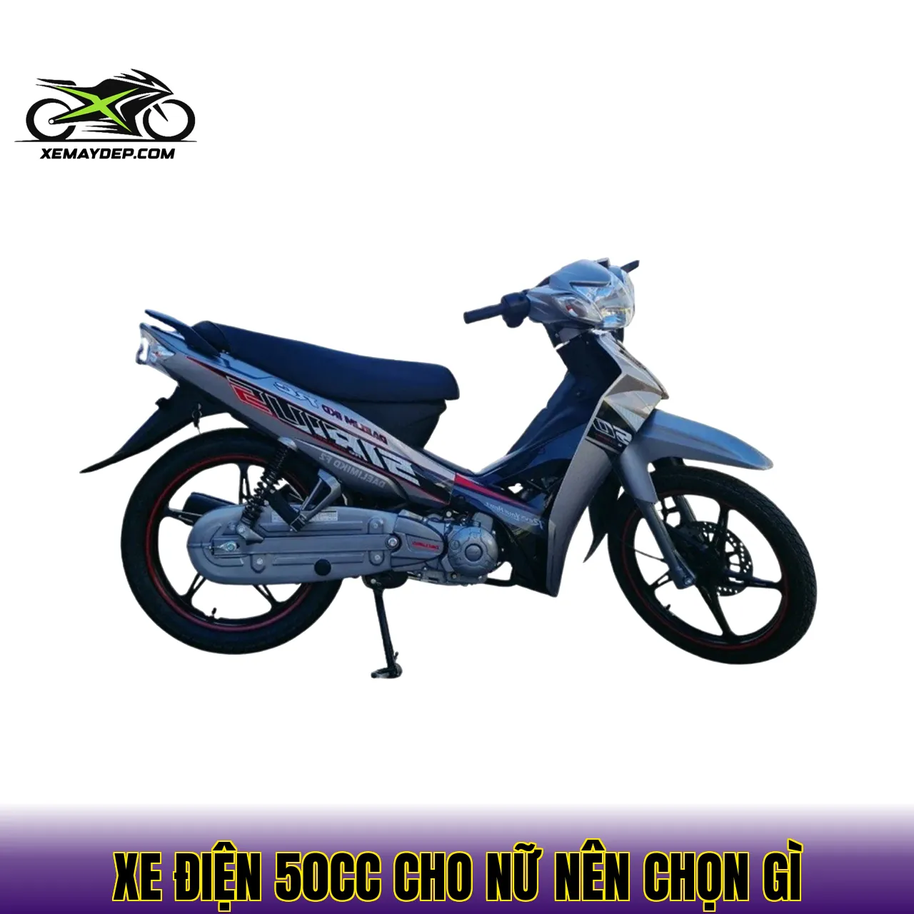 Xe Máy Điện 50cc Cho Học Sinh Nữ Dễ Đi, Tiết Kiệm
