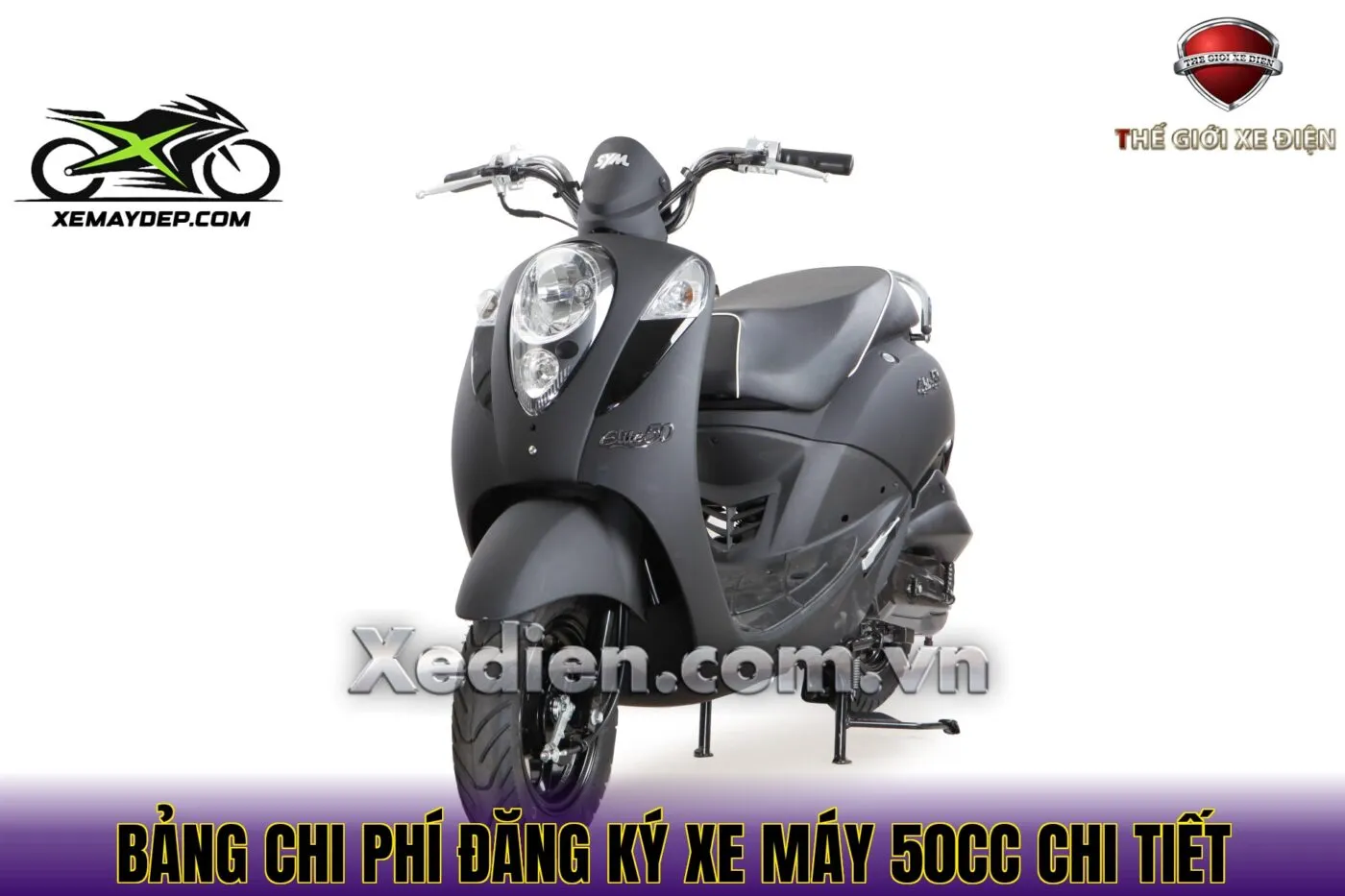 Bảng chi phí đăng ký xe máy 50cc chi tiết