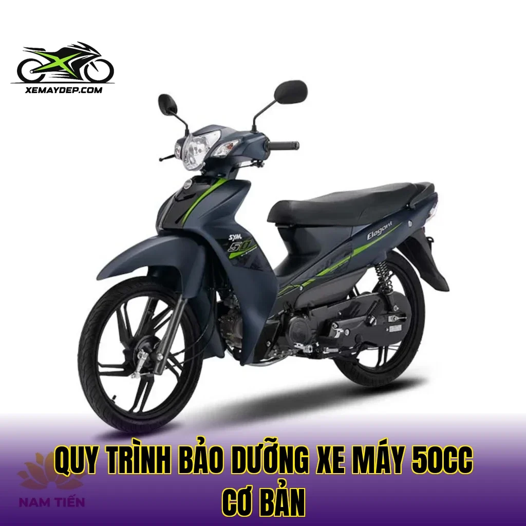 Quy trình bảo dưỡng xe máy 50cc cơ bản