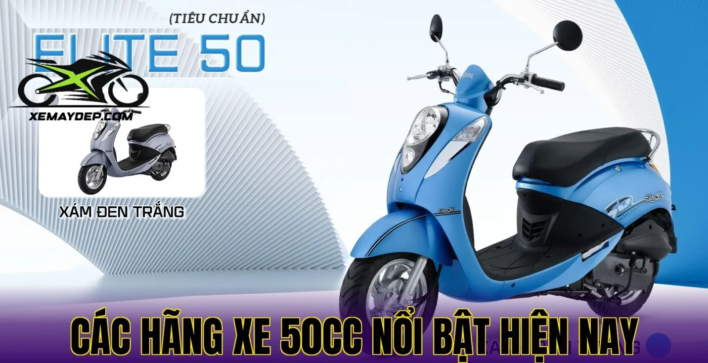 Các hãng xe 50cc nổi bật hiện nay