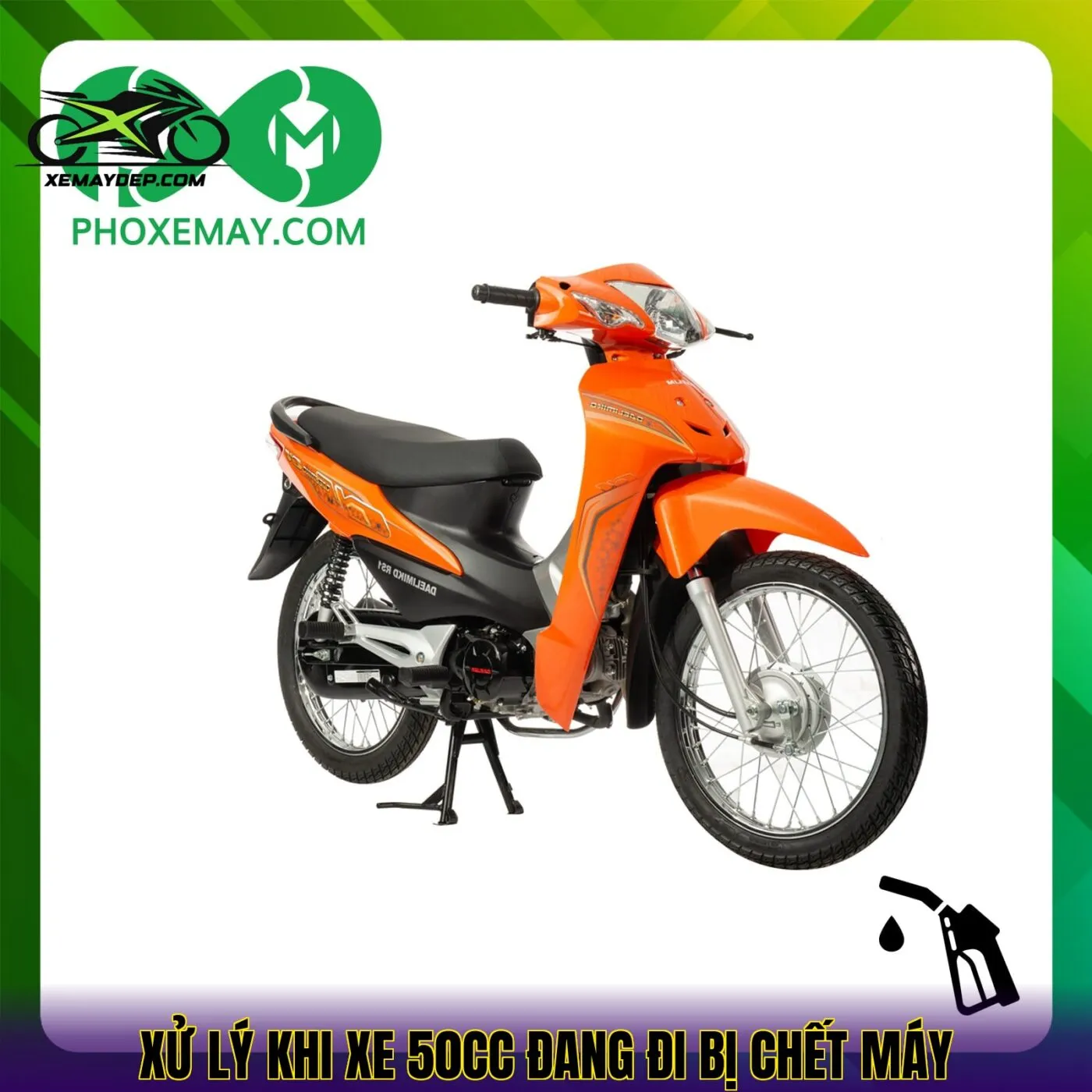 xử lý khi xe 50cc đang đi bị chết máy
