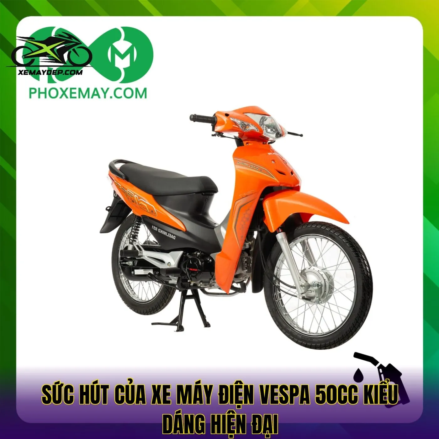 Sức hút của xe máy điện vespa 50cc kiểu dáng hiện đại