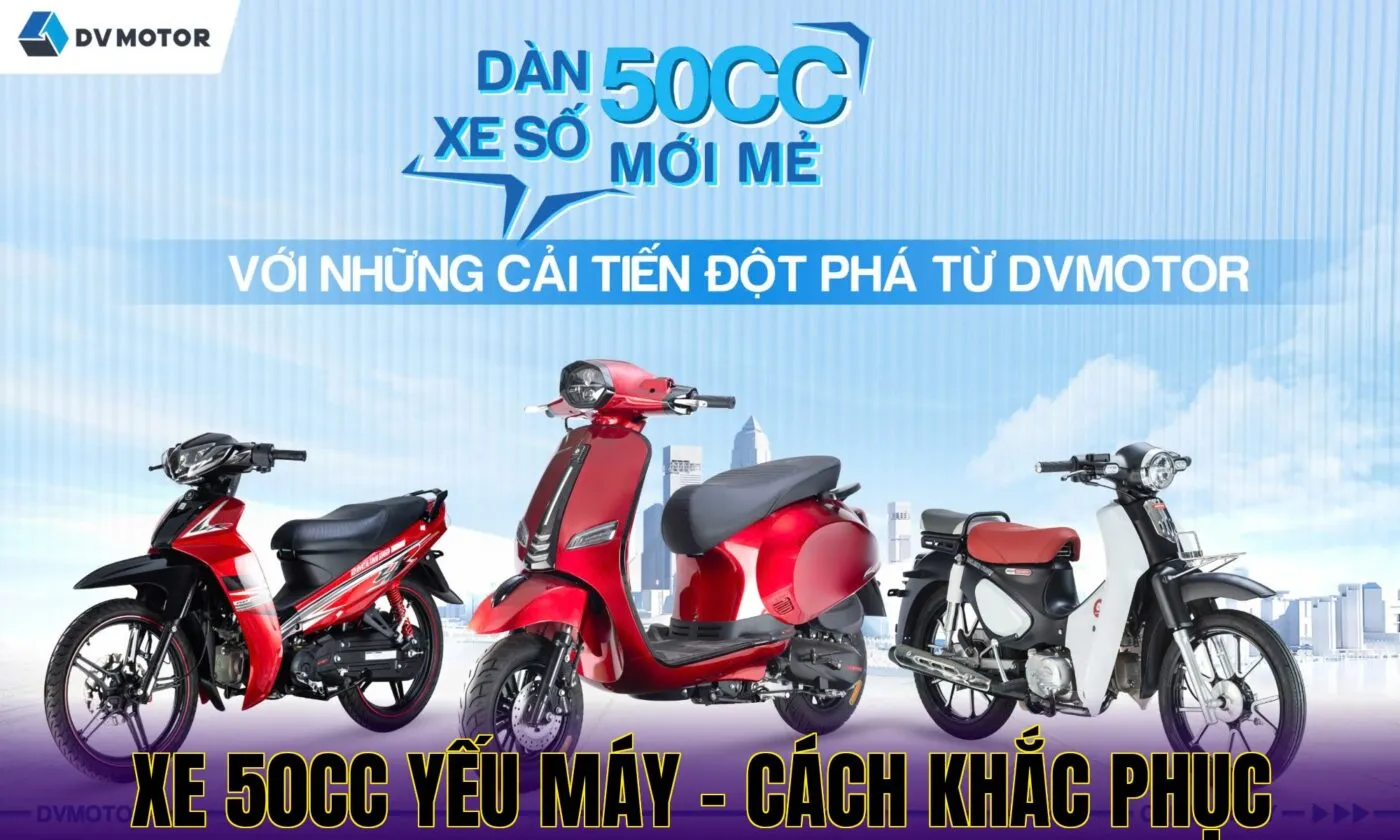 Xe 50cc yếu máy – cách khắc phục